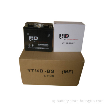 Sealed Maintenance Free Motorcycle Battery Yt14b-Bs (MF)
